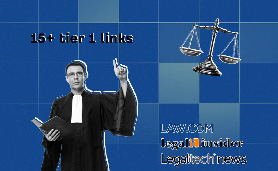 15+ links through expert quotes for Legal Tech client